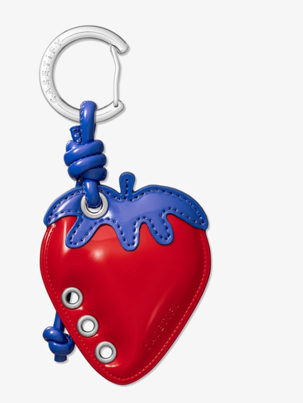 Puffy Bag Charm - Strawberry Red